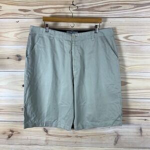 No Fear Shorts Mens 40 Gray Chino Cargo Skater Y2K Embroidered Logo Utility